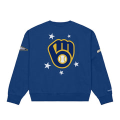 Milwaukee Brewers Mitchell & Ness Women's Pep Rally Sweatshirt - MLB Sweatshirts