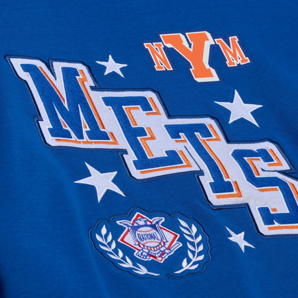 New York Mets Mitchell & Ness Women's Pep Rally Sweatshirt - MLB Sweatshirts