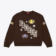 San Diego Padres Mitchell & Ness Women's Pep Rally Sweatshirt - MLB Sweatshirts