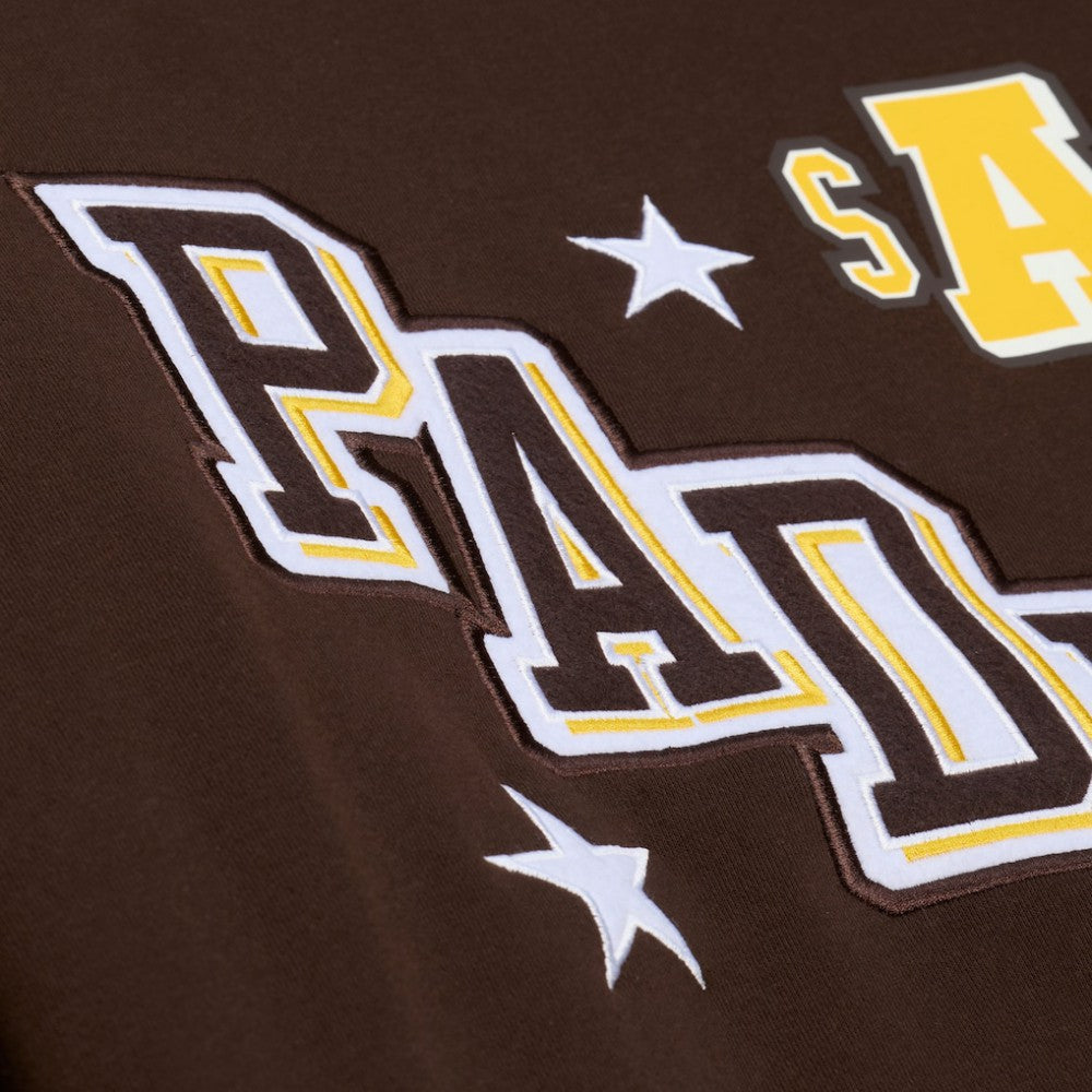 San Diego Padres Mitchell & Ness Women's Pep Rally Sweatshirt - MLB Sweatshirts
