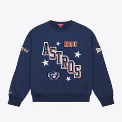 Houston Astros Mitchell & Ness Women's Pep Rally Sweatshirt - MLB Sweatshirts