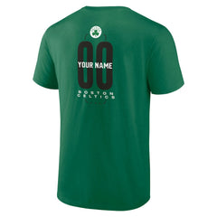 Kelly Green Boston Celtics Center Court Name & Number Custom T-Shirt | NBA