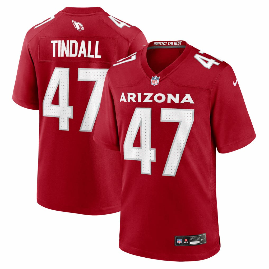 Arizona Cardinals Channing Tindall  Team Game Jersey | NFL Discount