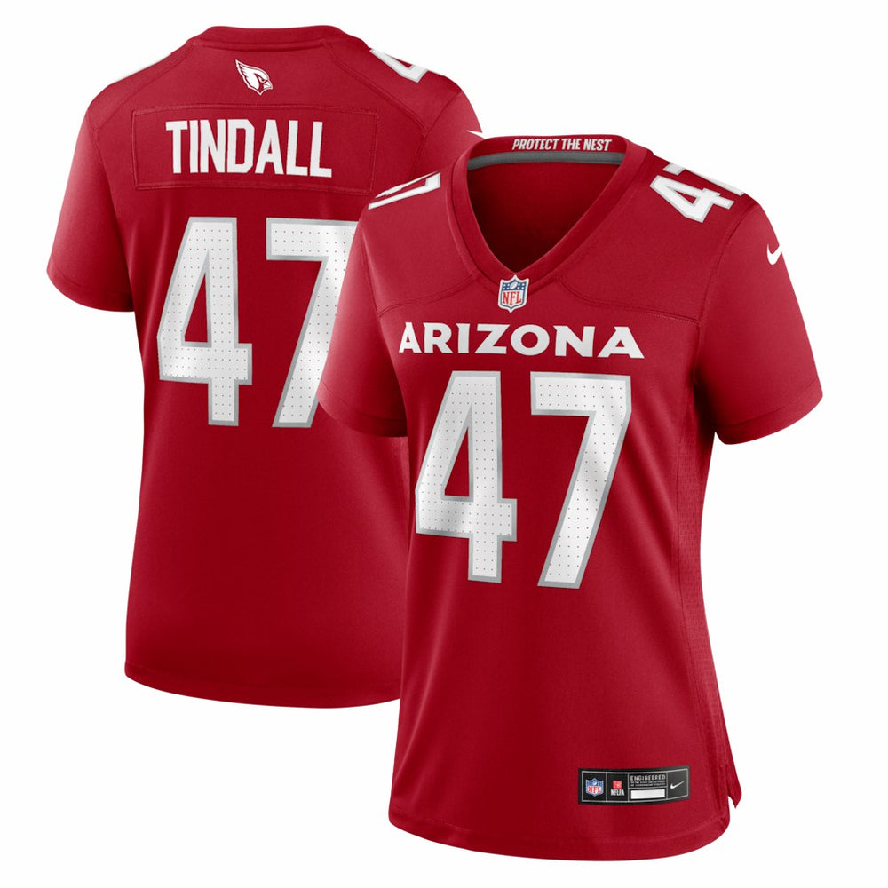 Arizona Cardinals Channing Tindall  Women's Team Game Jersey | NFL Discount
