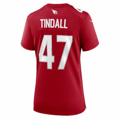 Arizona Cardinals Channing Tindall  Women's Team Game Jersey | NFL Discount
