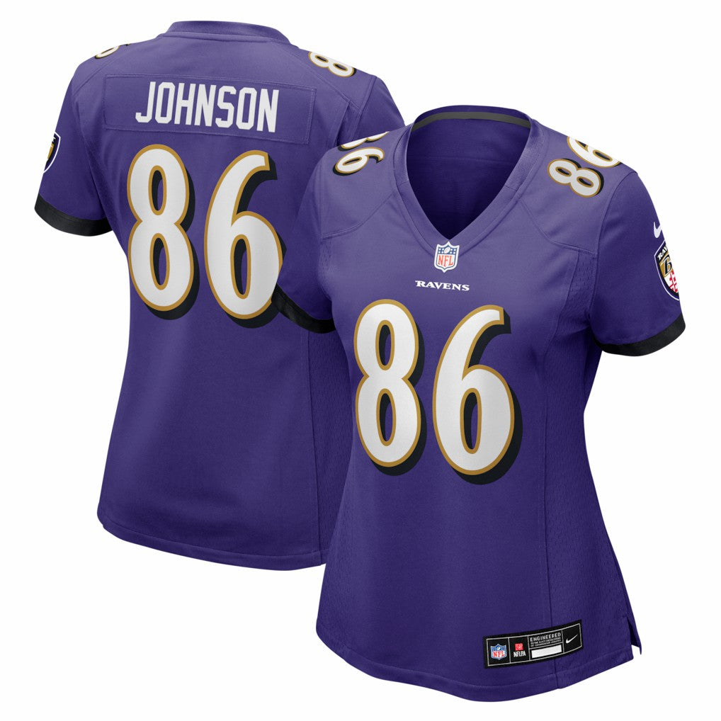 Baltimore Ravens Cornelius Johnson  Women's Team Game Jersey | NFL Outlet