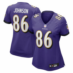 Baltimore Ravens Cornelius Johnson  Women's Team Game Jersey | NFL Outlet