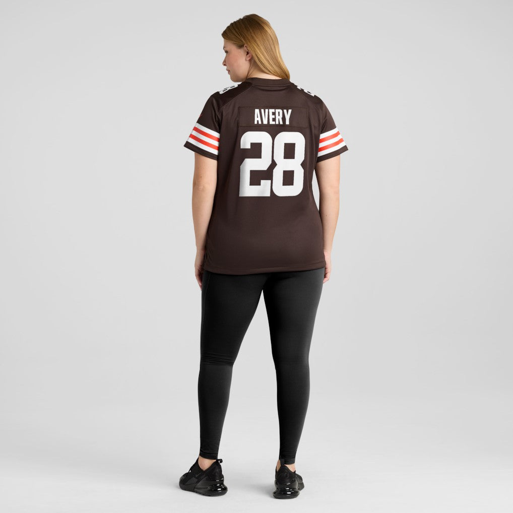 Cleveland Browns Tre Avery  Women's Team Game Jersey | NFL Online