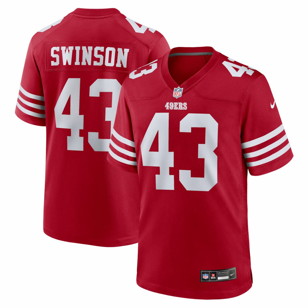 San Francisco 49ers Messiah Swinson  Team Game Jersey | NFL Near me
