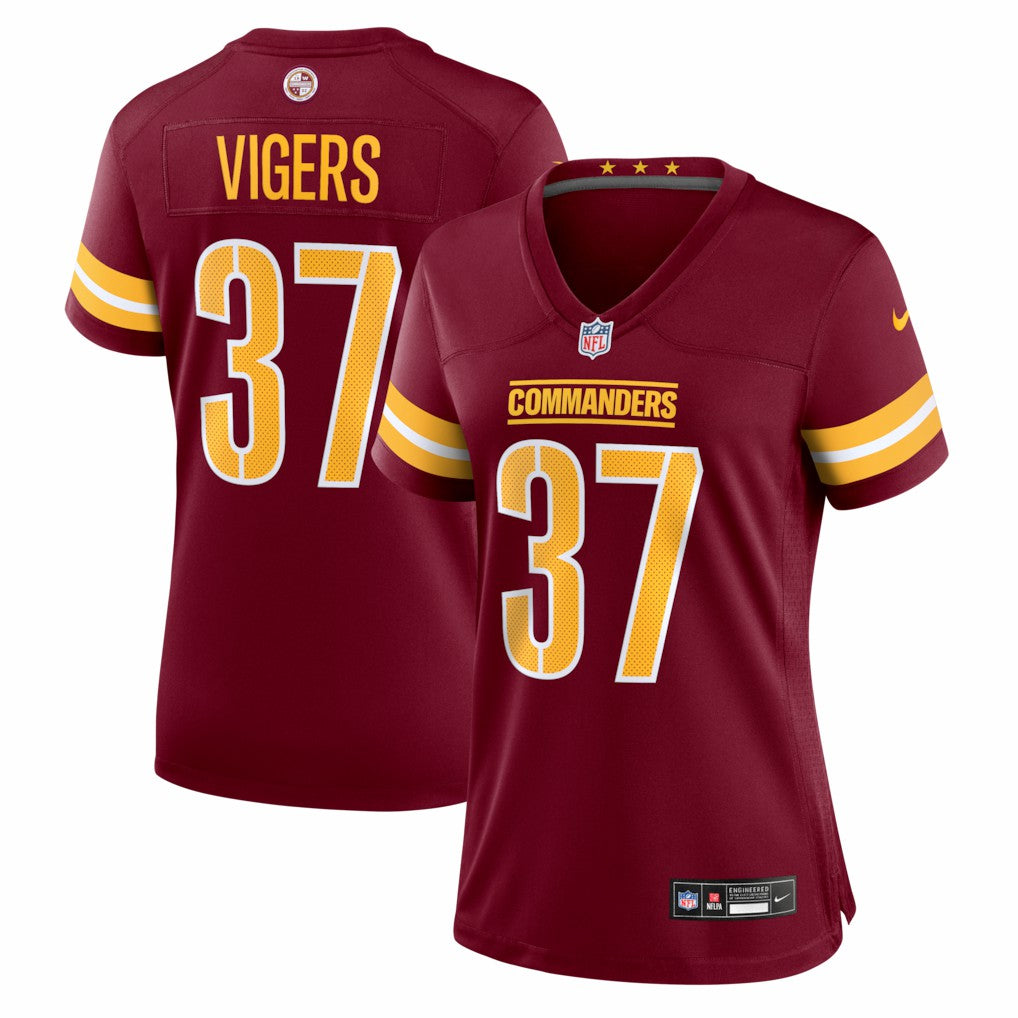 Washington Commanders Car'lin Vigers  Women's Team Game Jersey | NFL Discount