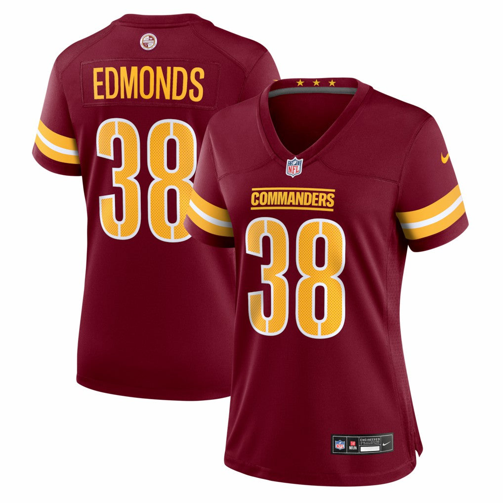 Washington Commanders Chase Edmonds  Women's Team Game Jersey | NFL Sale