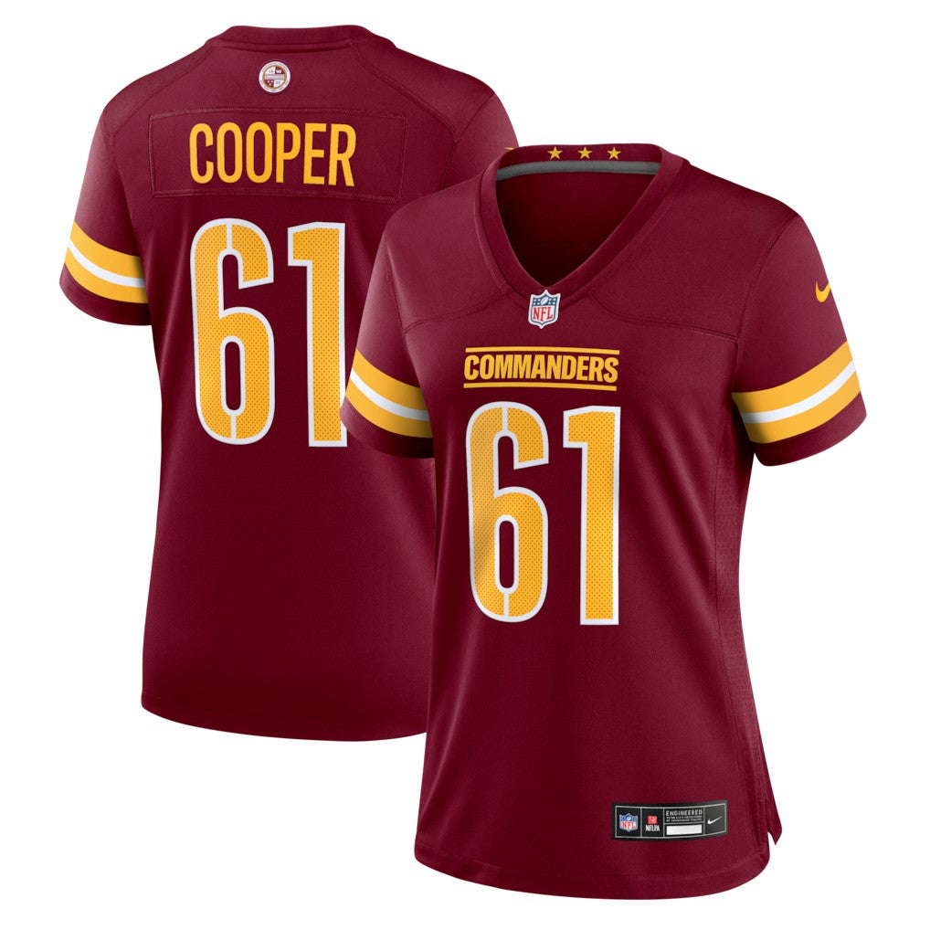 Washington Commanders Tyler Cooper  Women's Team Game Jersey | NFL Discount