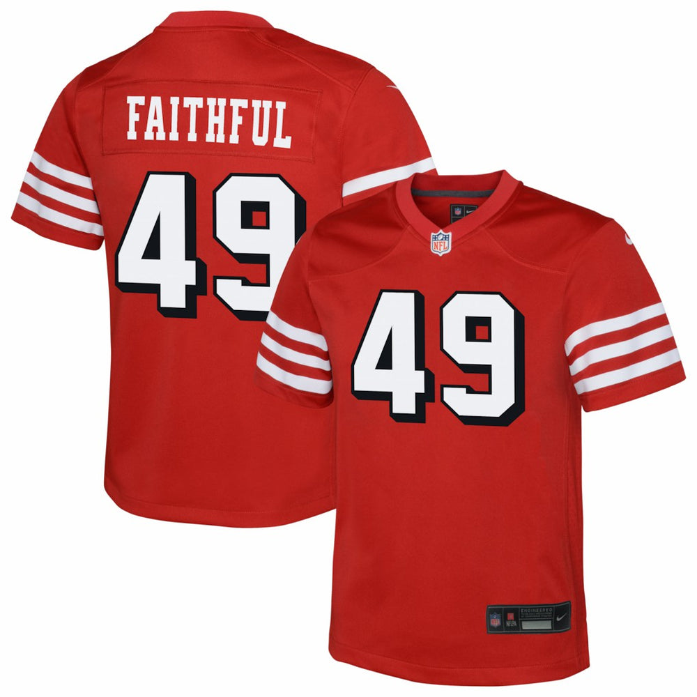 San Francisco 49ers The Faithful  Youth Alternate 2 Game Jersey | NFL Online