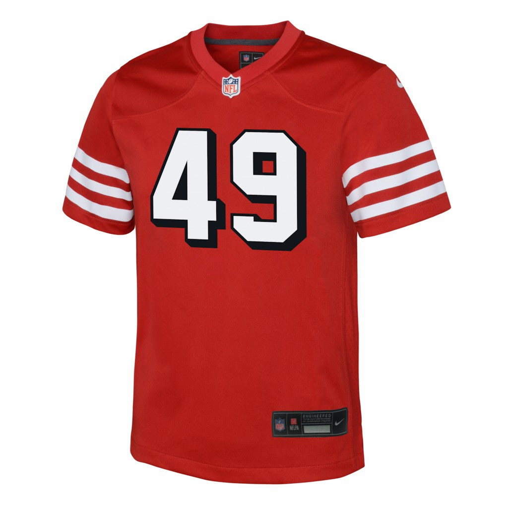 San Francisco 49ers The Faithful  Youth Alternate 2 Game Jersey | NFL Online