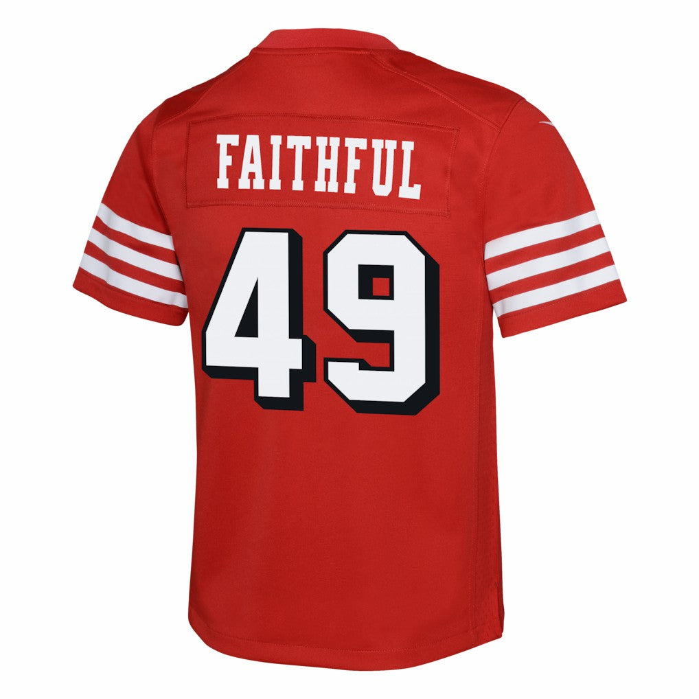 San Francisco 49ers The Faithful  Youth Alternate 2 Game Jersey | NFL Online