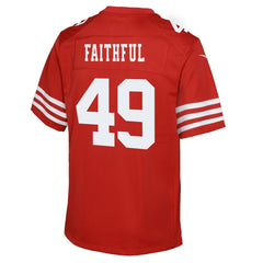 San Francisco 49ers The Faithful  Youth Team Game Jersey | NFL New