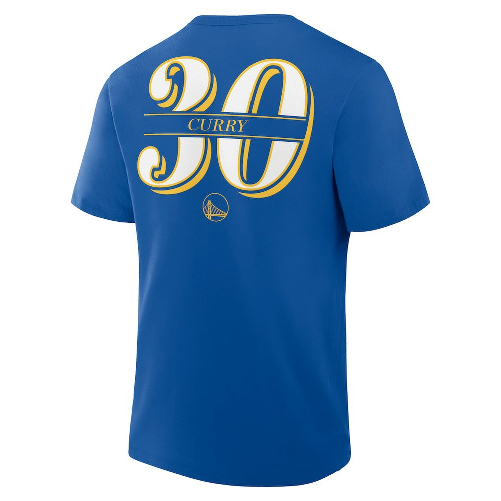 Royal Stephen Curry Golden State Warriors In The Paint Name & Number T-Shirt sale | NBA