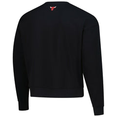 Black Chicago Bulls Terez Unisex Oversized Gemstone Logo Sweatshirt | NBA
