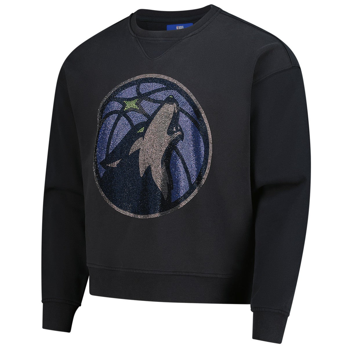 Charcoal Minnesota Timberwolves Terez Unisex Oversized Gemstone Logo Sweatshirt | NBA
