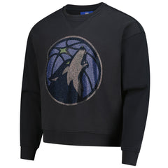Charcoal Minnesota Timberwolves Terez Unisex Oversized Gemstone Logo Sweatshirt | NBA