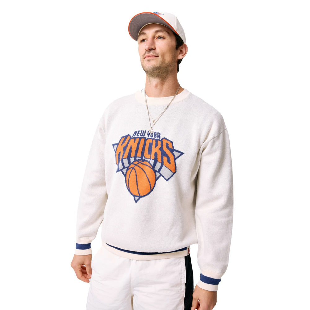 Cream New York Knicks Terez Unisex Oversized Sweater | NBA