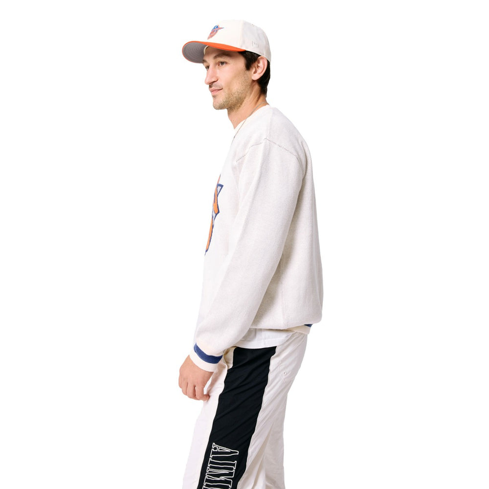 Cream New York Knicks Terez Unisex Oversized Sweater | NBA