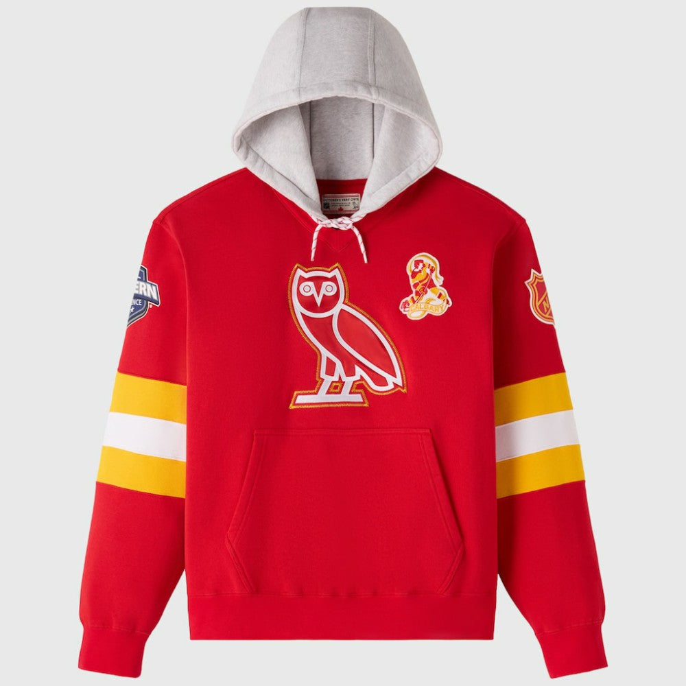 Calgary Flames OVO x NHL Fleece Hoodie -  NHL Hoodies