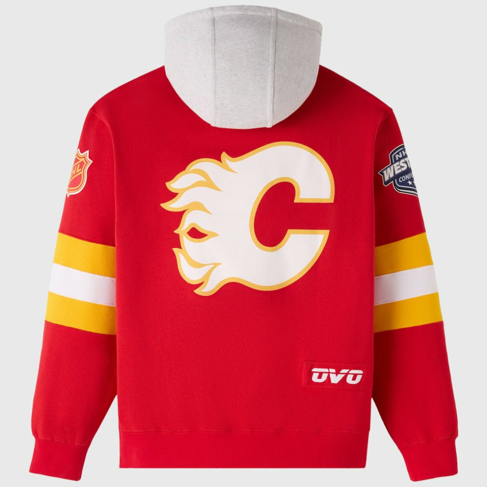 Calgary Flames OVO x NHL Fleece Hoodie -  NHL Hoodies