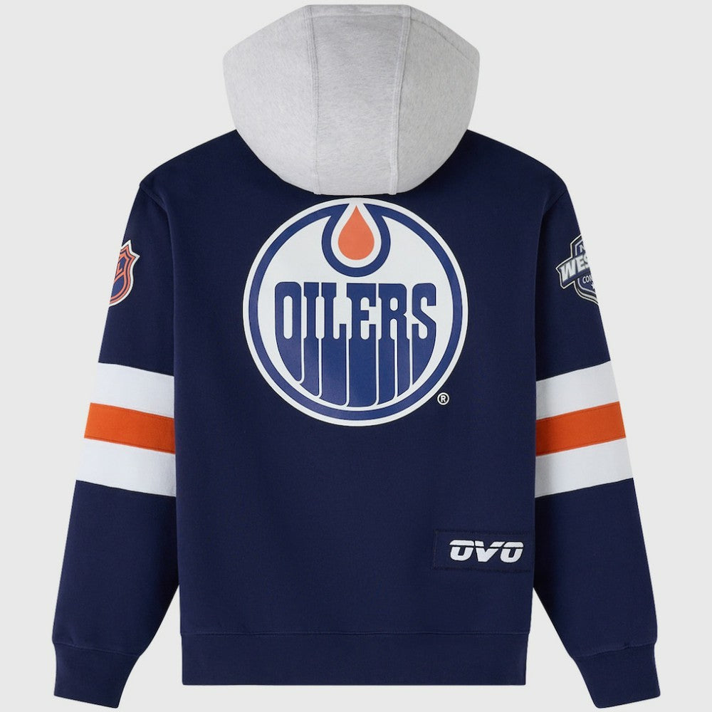 Edmonton Oilers OVO x NHL Fleece Hoodie -  NHL Hoodies