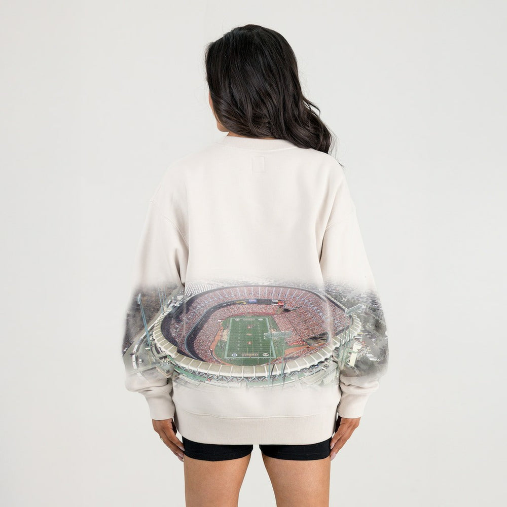 San Francisco 49ers Gameday Couture Women's Power Move Stadium Premium Drop Shoulder Sweatshirt | NFL Online