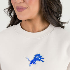 Detroit Lions Gameday Couture Women's Power Move Stadium Premium Drop Shoulder Sweatshirt | NFL Discount