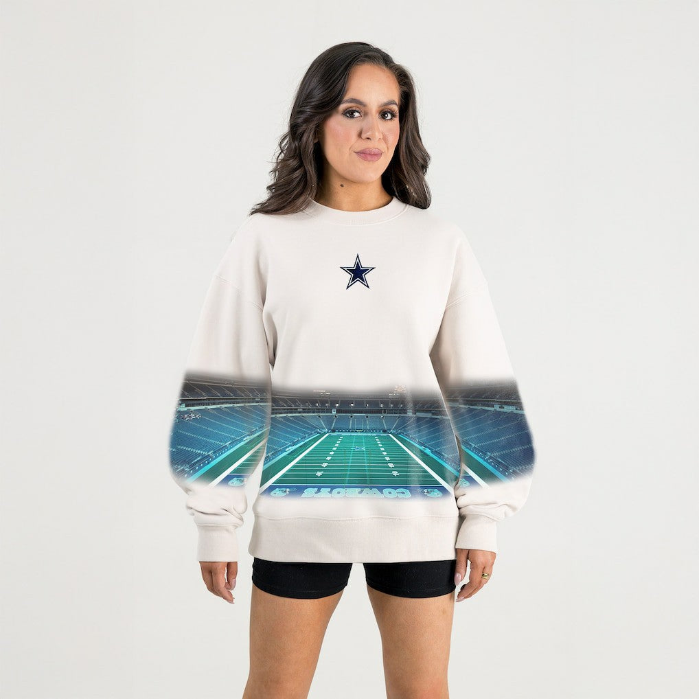 Dallas Cowboys Gameday Couture Women's Power Move Stadium Premium Drop Shoulder Sweatshirt | NFL Near me