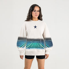 Dallas Cowboys Gameday Couture Women's Power Move Stadium Premium Drop Shoulder Sweatshirt | NFL Near me