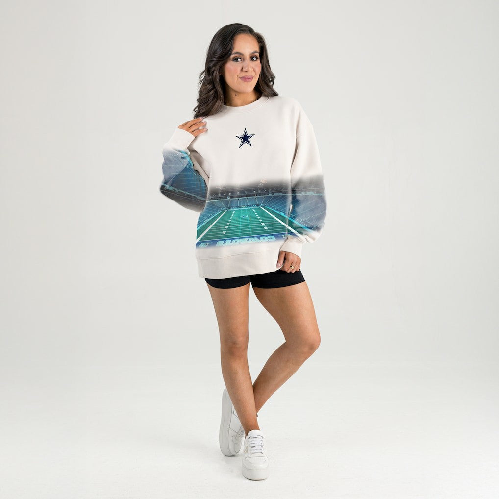Dallas Cowboys Gameday Couture Women's Power Move Stadium Premium Drop Shoulder Sweatshirt | NFL Near me