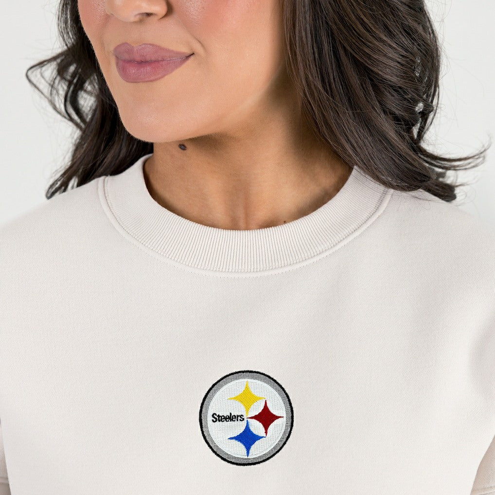 Pittsburgh Steelers Gameday Couture Women's Power Move Stadium Premium Drop Shoulder Sweatshirt | NFL Hot