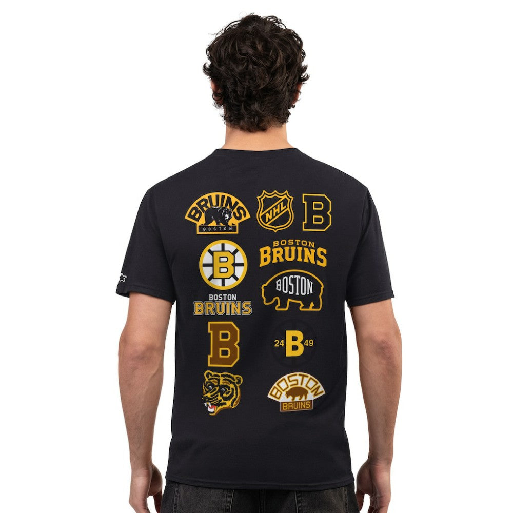 Boston Bruins Starter Logo Collage T-Shirt -  NHL T-shirts