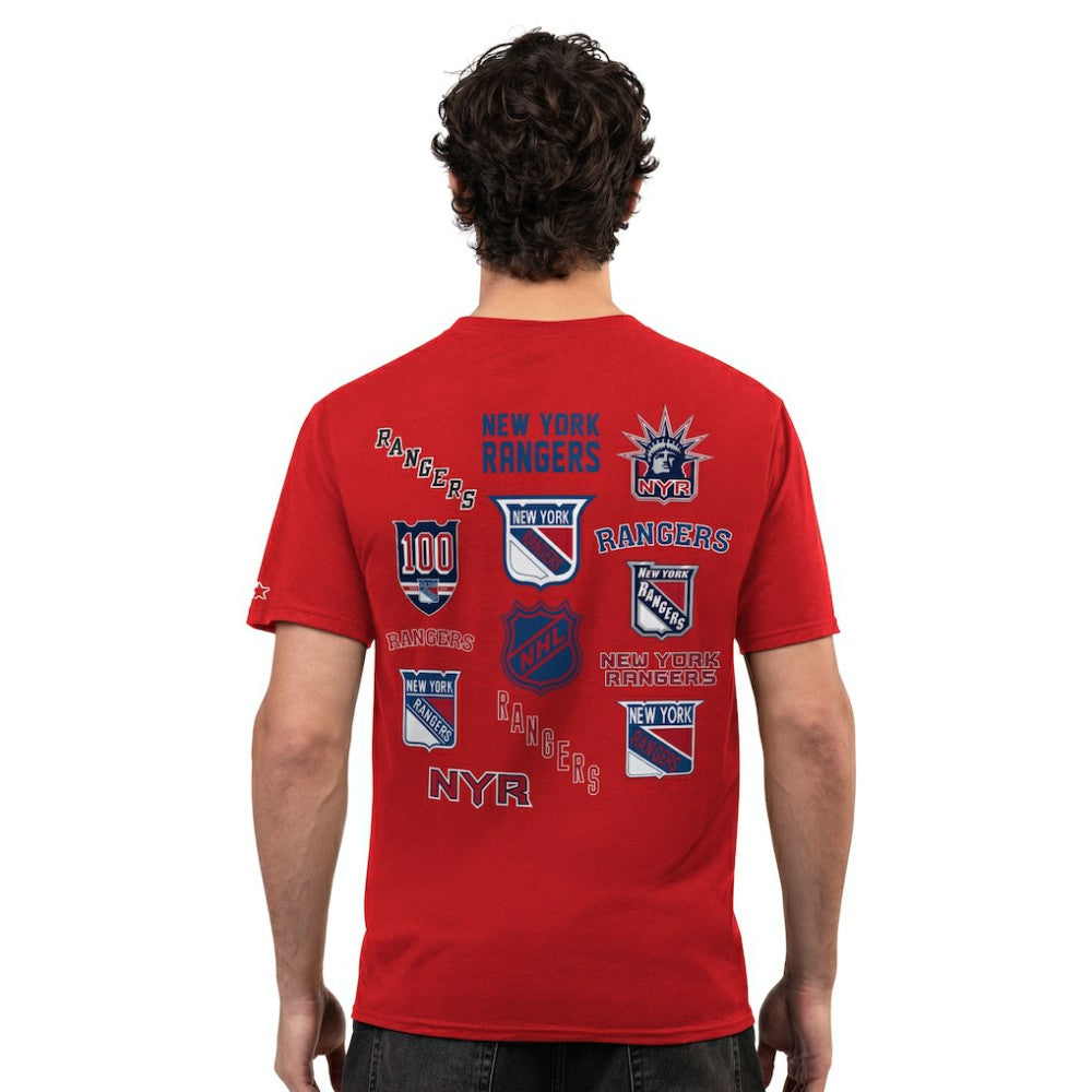New York Rangers Starter Logo Collage T-Shirt -  NHL T-shirts