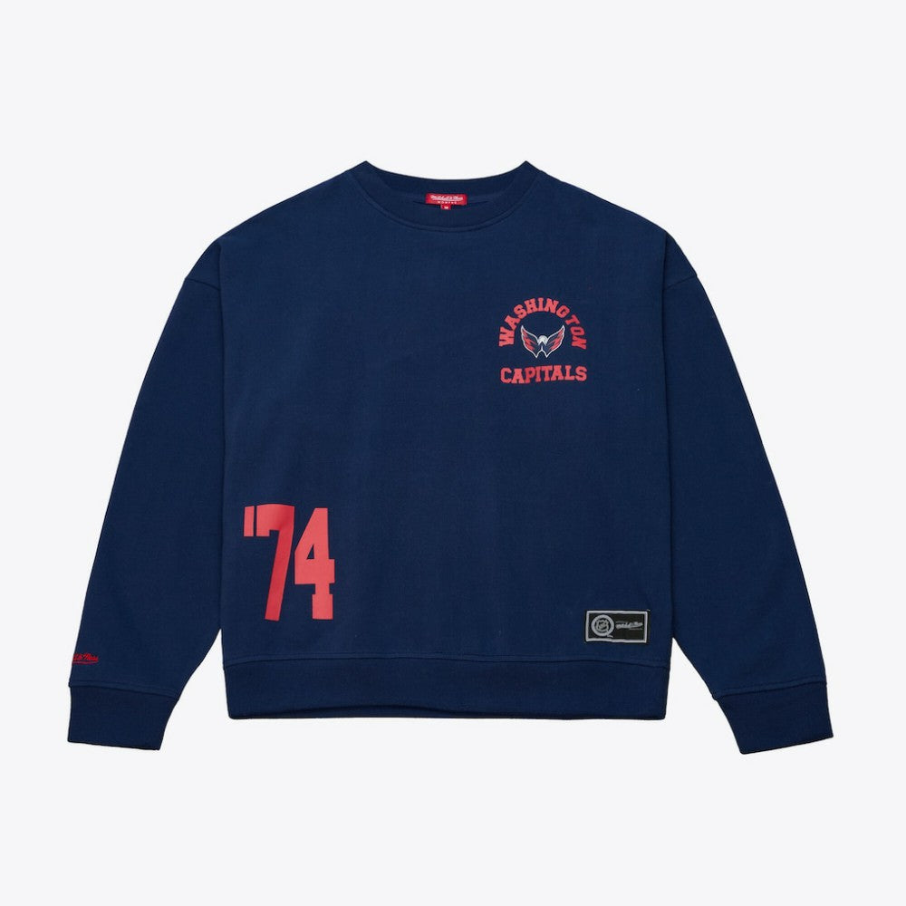Washington Capitals Mitchell & Ness Women's Crewneck Sweatshirt -  NHL Sweatshirts