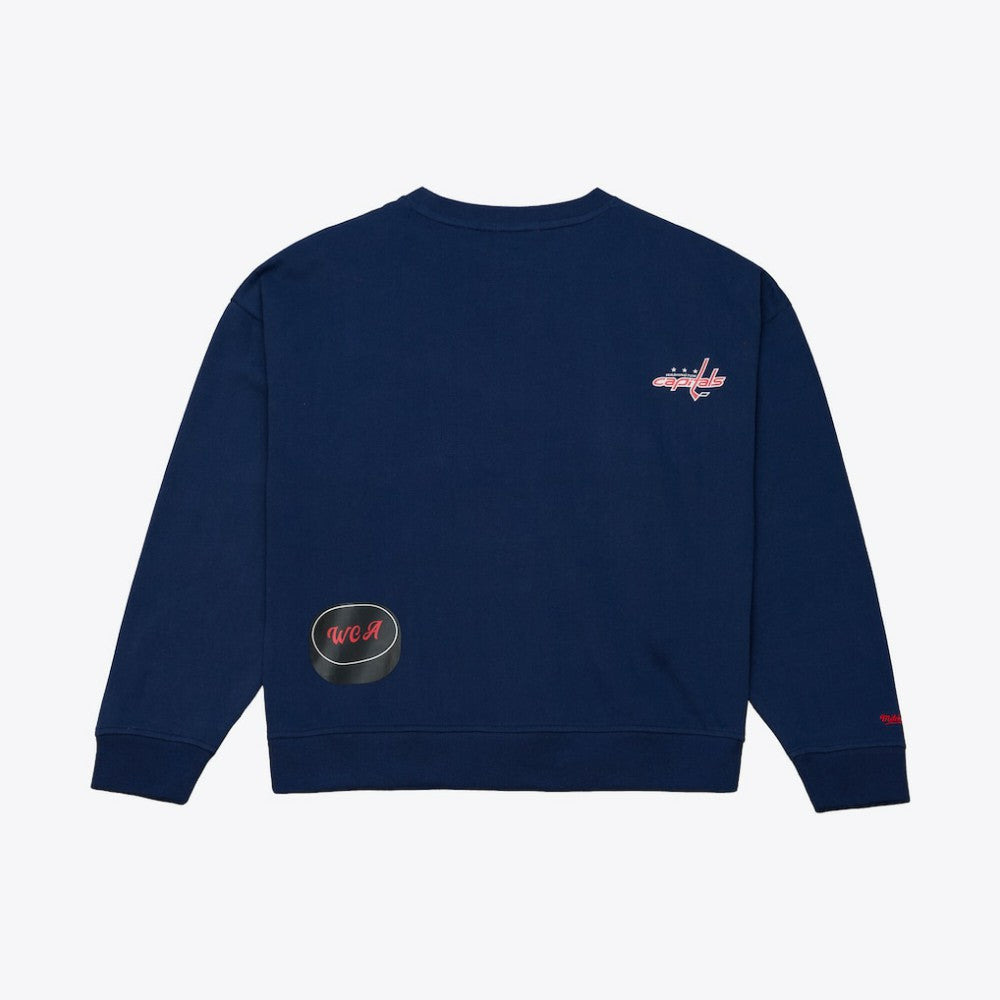 Washington Capitals Mitchell & Ness Women's Crewneck Sweatshirt -  NHL Sweatshirts