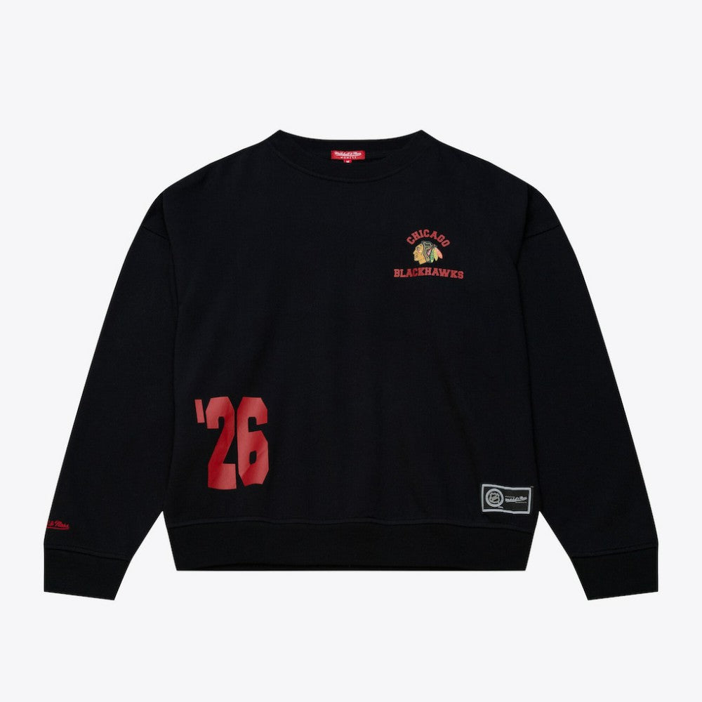 Chicago Blackhawks Mitchell & Ness Women's Crewneck Sweatshirt -  NHL Sweatshirts