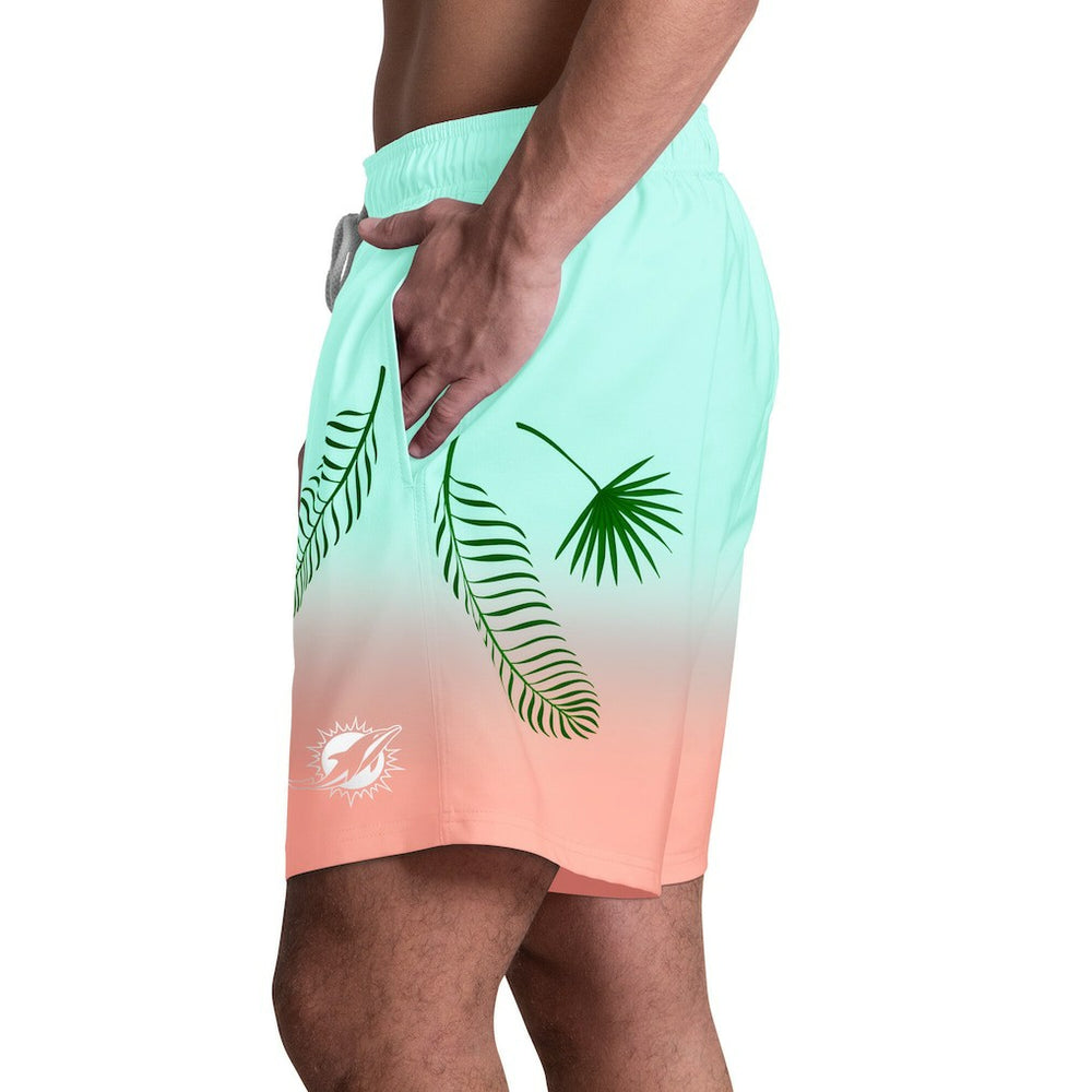 Miami Dolphins Margaritaville Sunset On The Beach Swim Shorts | NFL New
