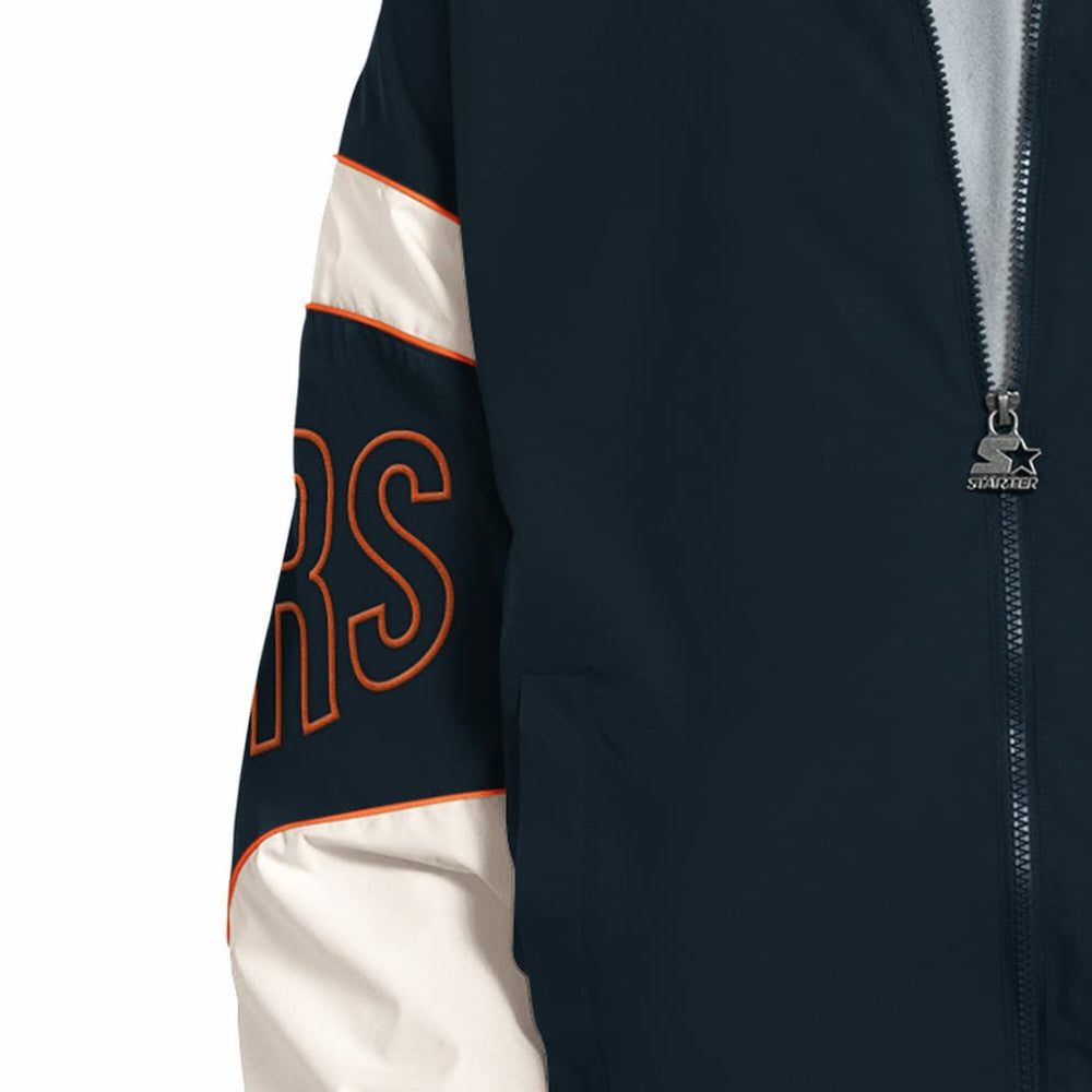 Chicago Bears Starter The Gust Full-Zip Hooded Jacket | NFL Outlet