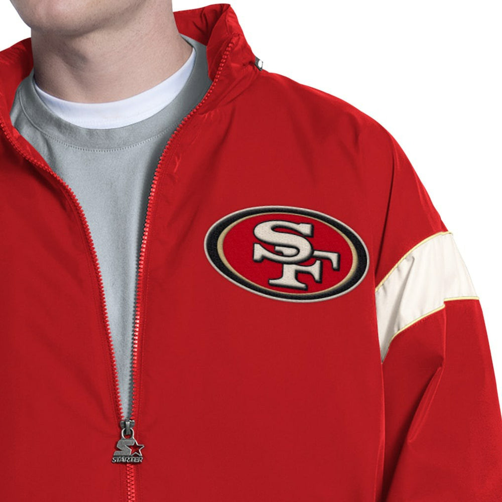 San Francisco 49ers Starter The Gust Full-Zip Hooded Jacket | NFL Sale