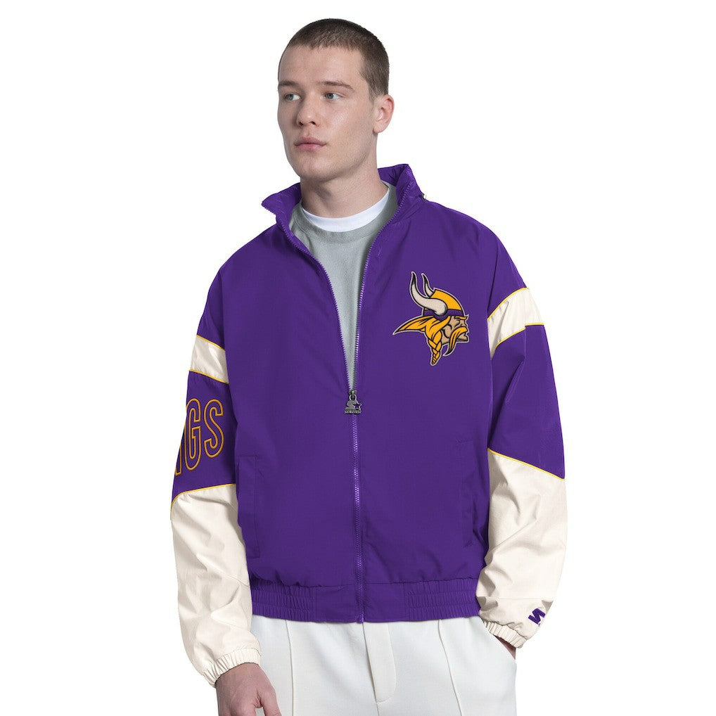 Minnesota Vikings Starter The Gust Full-Zip Hooded Jacket | NFL Hot