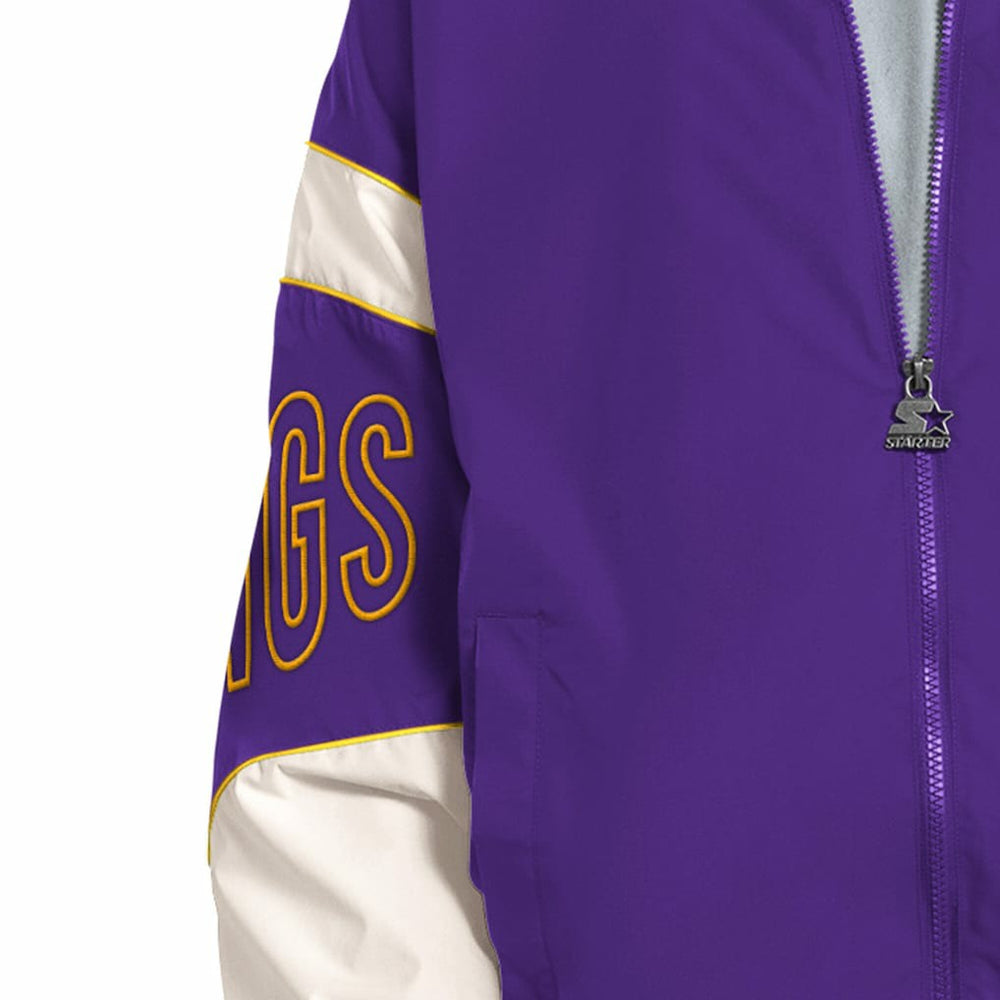 Minnesota Vikings Starter The Gust Full-Zip Hooded Jacket | NFL Hot