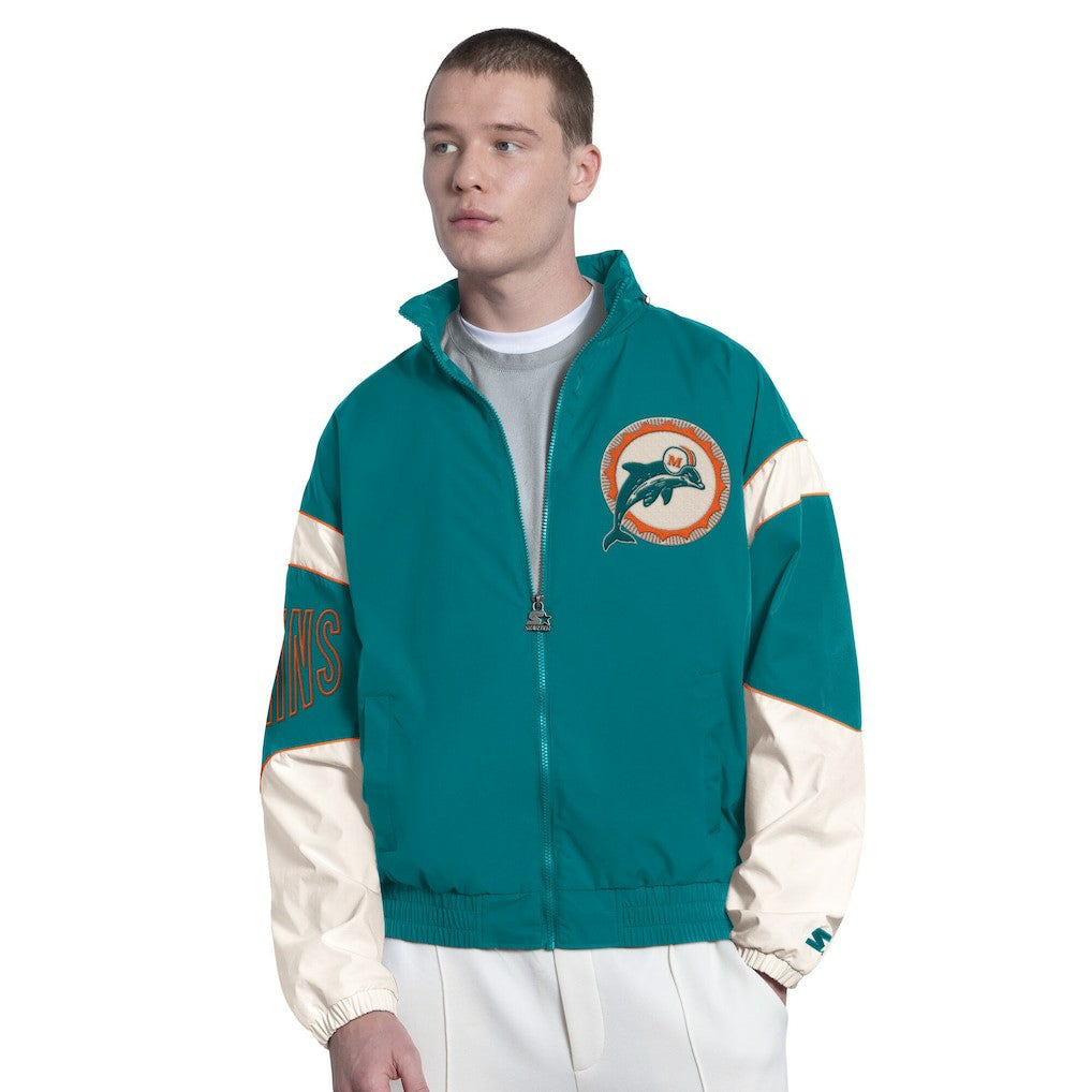 Miami Dolphins Starter The Gust Full-Zip Hooded Jacket | NFL Near me