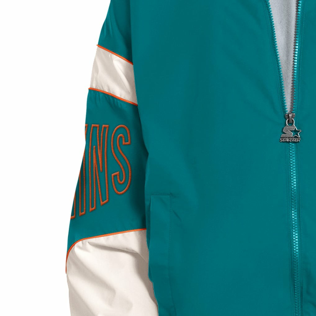 Miami Dolphins Starter The Gust Full-Zip Hooded Jacket | NFL Near me