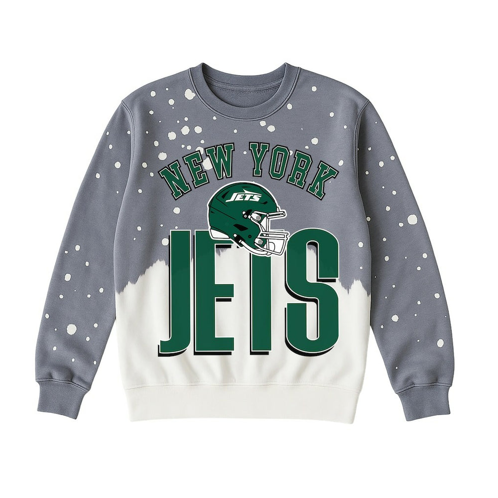 New York Jets Gameday Couture Women's Arch Rivals Faded Wash Sweatshirt | NFL Sale