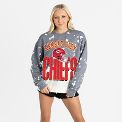 Kansas City Chiefs Gameday Couture Women's Arch Rivals Faded Wash Sweatshirt | NFL Online