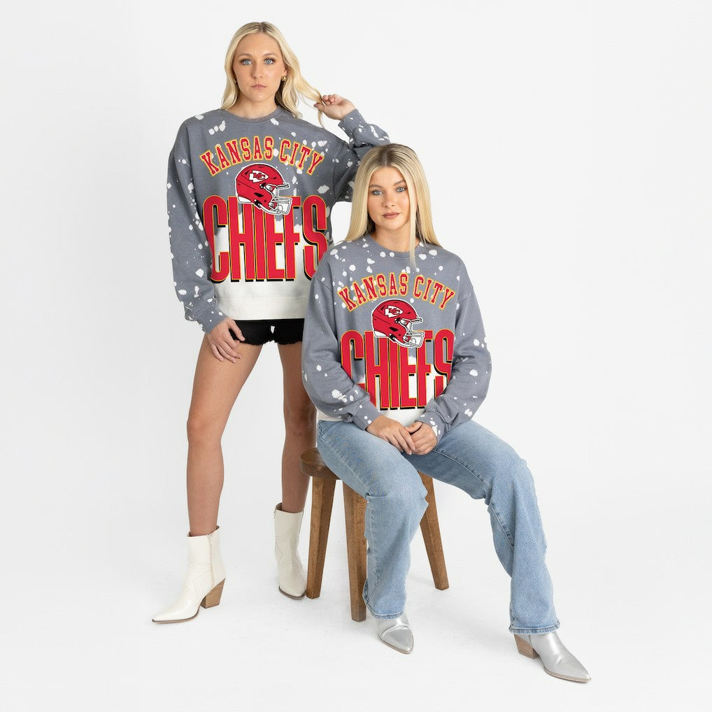 Kansas City Chiefs Gameday Couture Women's Arch Rivals Faded Wash Sweatshirt | NFL Online